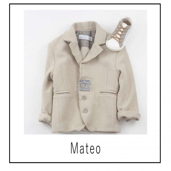 Knitted Beige Jackets Bambolino Mateo 9459