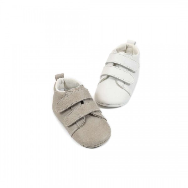 ΔΕΡΜΑΤΙΝΟ SNEAKER ΔΙΠΛΗ ΜΠΑΡΕΤΑ ΧΡΑΤΣ Babywalker MI.1091-2