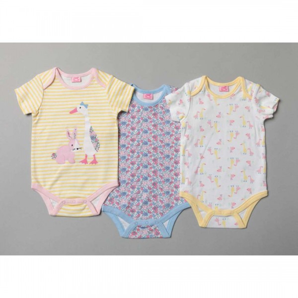 Children's Bodysuits PACKAGING 3 pieces GOOSE / RABBIT from 100% Cotton