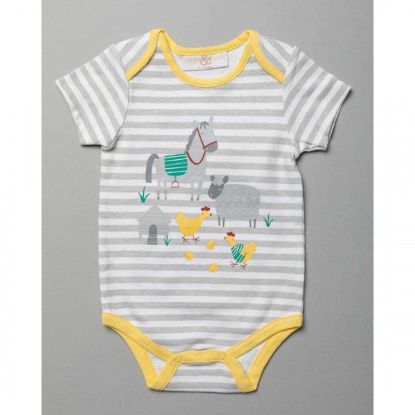 Children's Bodysuits PACKAGING 3 pieces FARM from 100% Cotton