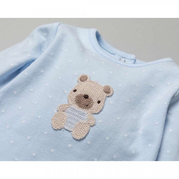Φορμάκι Ύπνου Crochet Applique Bear, από 100% Βαμβάκι.
