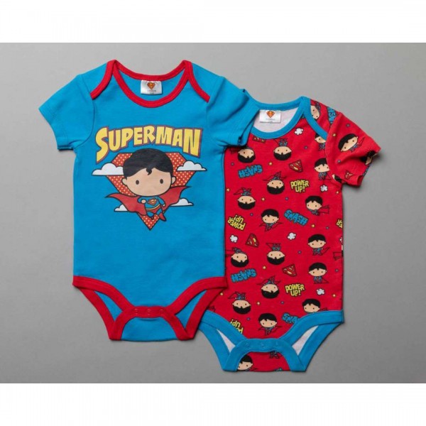 Children's Bodysuits PACKAGING 2 pieces, Super Man, from 100% Cotton