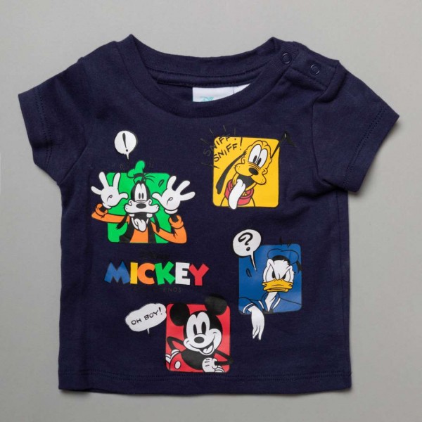 Σετ 3 τεμάχια, T-shirt, Sorts, Σαλιάρα, Mickey Mouse Sporty, από 100% Βαμβάκι