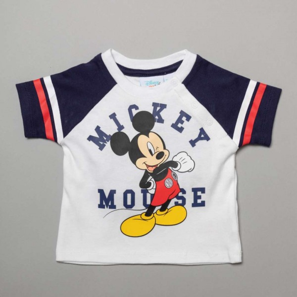 Σετ 3 τεμάχια, T-shirt, Sorts, Σαλιάρα, Mickey Mouse Sport, από 100% Βαμβάκι
