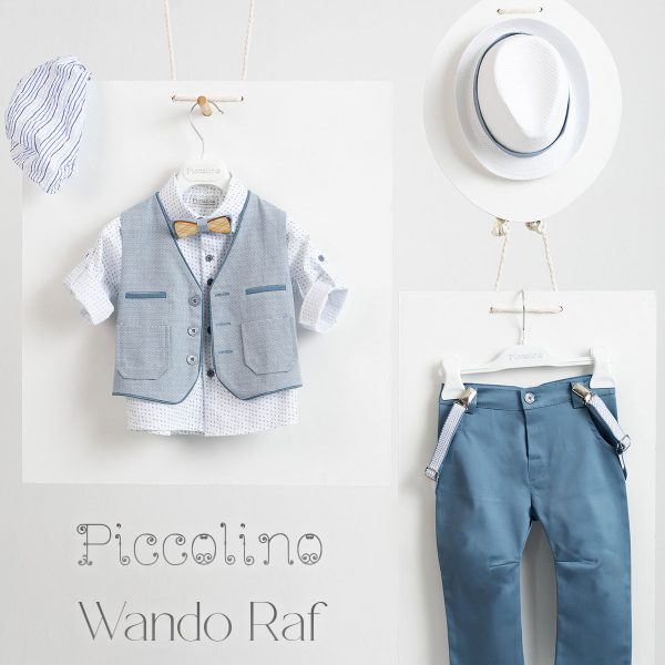 Christening suit Piccolino Wando in color Raf