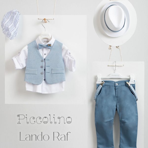 Βαπτιστικό κοστούμι Piccolino Lando σε χρώμα Raf