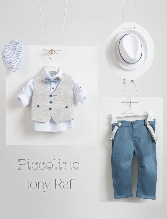 Christening suit Piccolino Tony in color Raf
