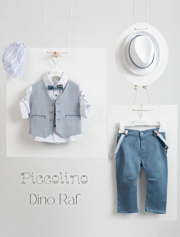 Christening suit Piccolino Dino in color Raf