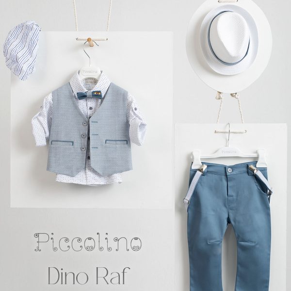 Christening suit Piccolino Dino in color Raf