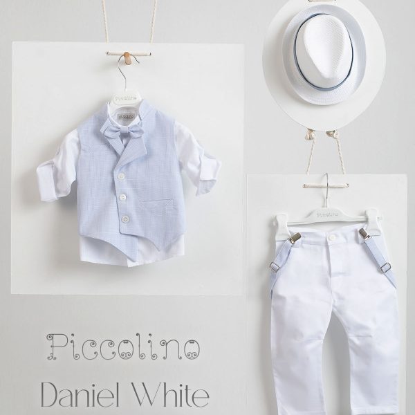 Βαπτιστικό κοστούμι Piccolino Daniel σε χρώμα White