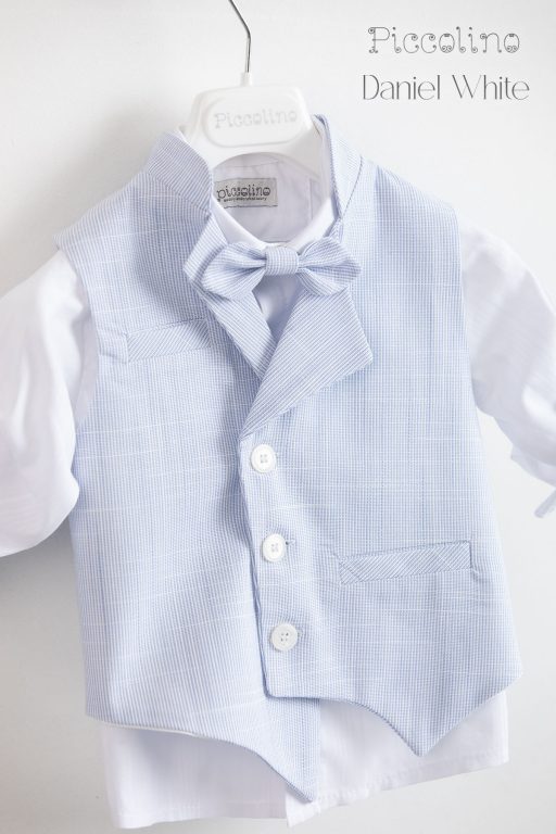 Piccolino Daniel christening suit in White color