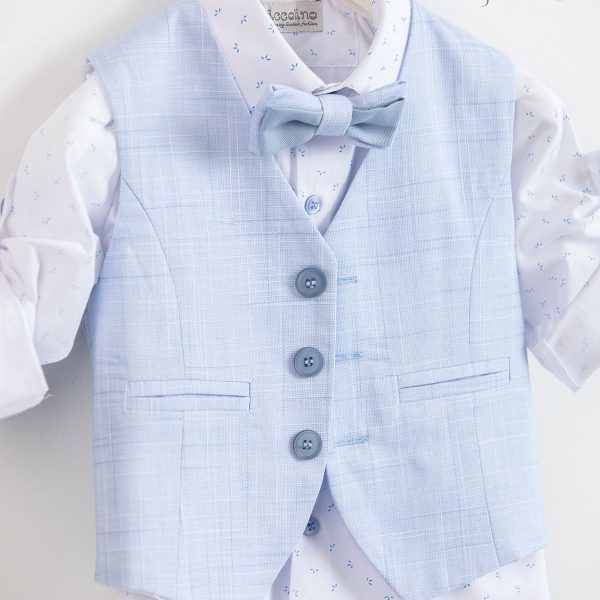 Christening suit Piccolino Romeo in Light Blue color