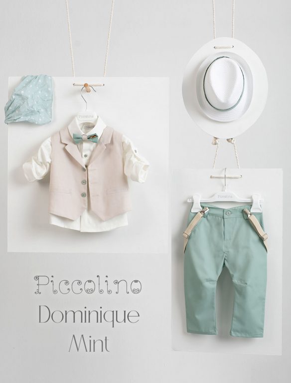 Σετ βάπτισης Piccolino DOMINIQUE MINT