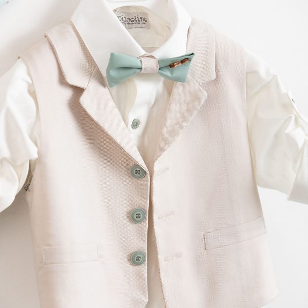 Piccolino Dominique christening suit in Mint color