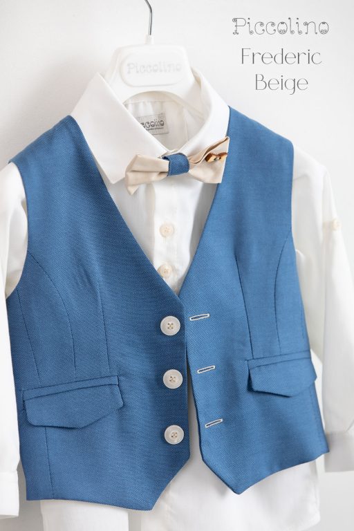 Christening suit Piccolino Frederic in Beige color.