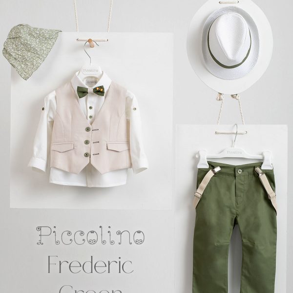 Βαπτιστικό κοστούμι Piccolino Frederic σε χρώμα Green