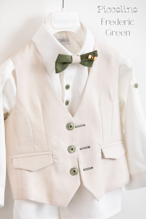 Christening suit Piccolino Frederic in color Green