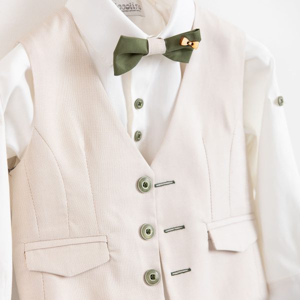 Christening suit Piccolino Frederic in color Green