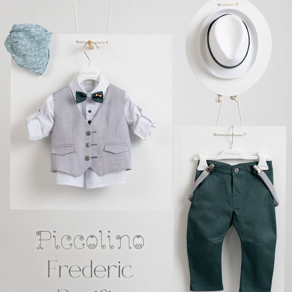 Christening suit Piccolino Frederic in Pacific color