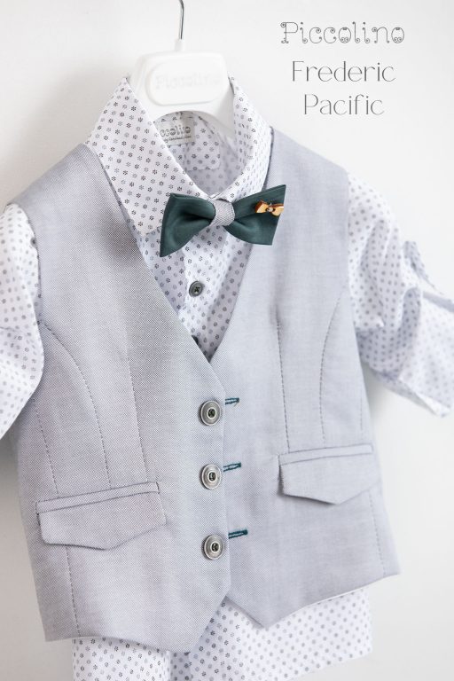 Christening suit Piccolino Frederic in Pacific color