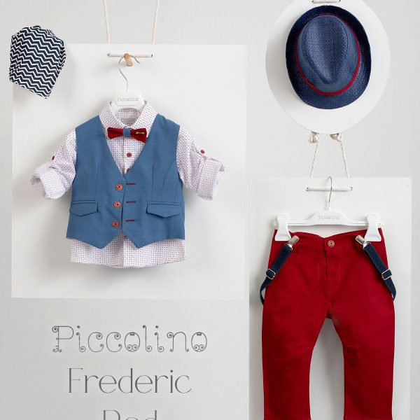 Βαπτιστικό κοστούμι Piccolino Frederic σε χρώμα Red