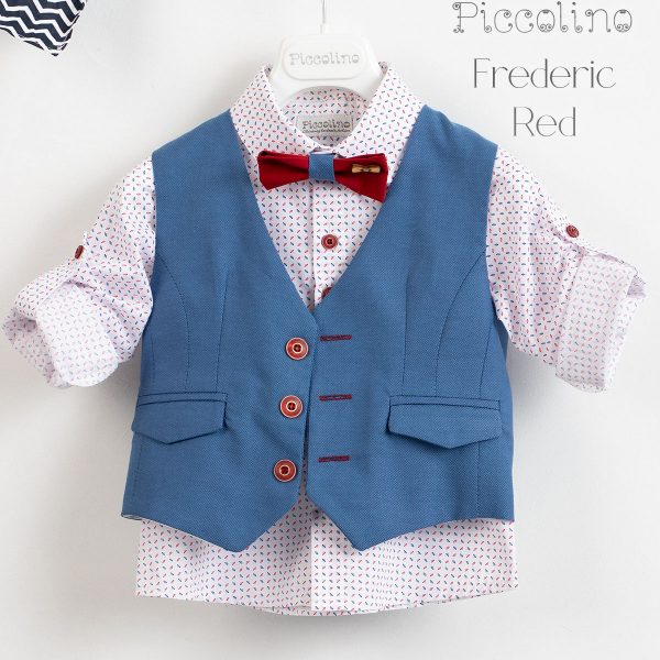 Christening suit Piccolino Frederic in Red