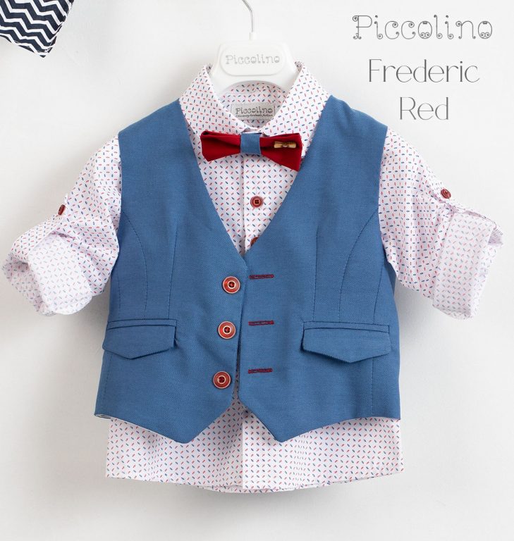 Christening suit Piccolino Frederic in Red