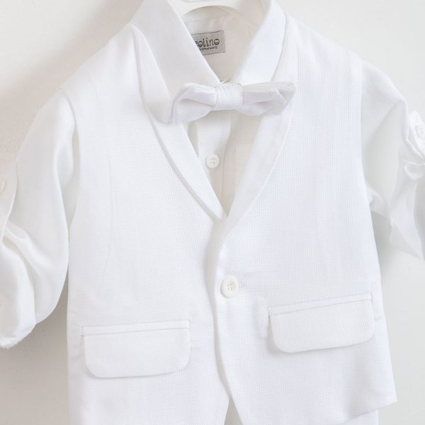 Christening suit Piccolino Ian in white