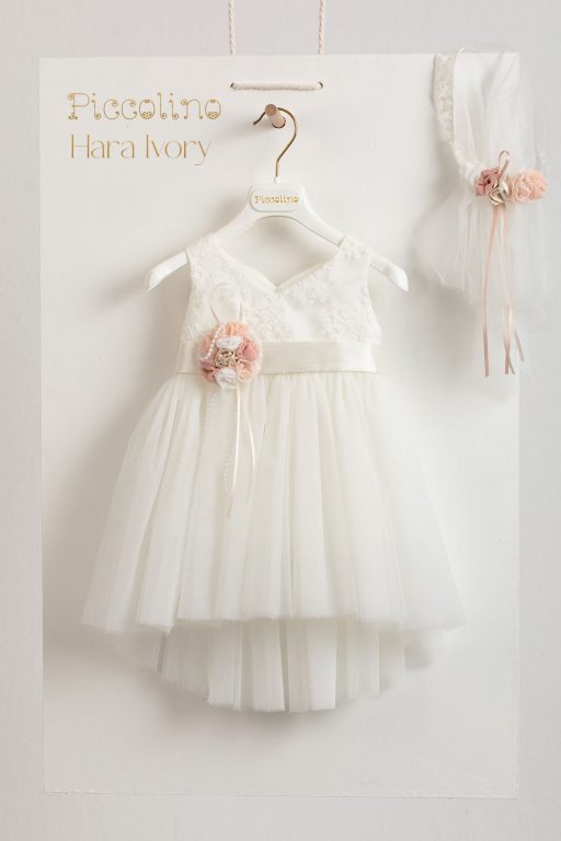 Piccolino Hara Ivory baptism dress