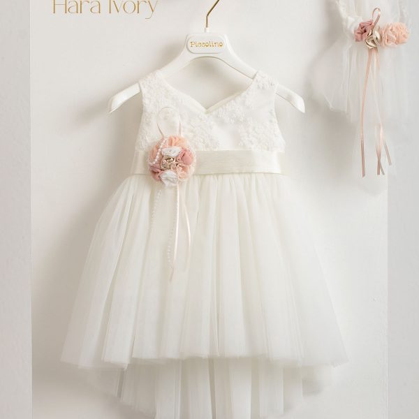 Piccolino Hara Ivory baptism dress