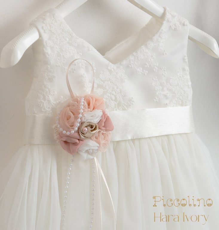 Piccolino Hara Ivory baptism dress