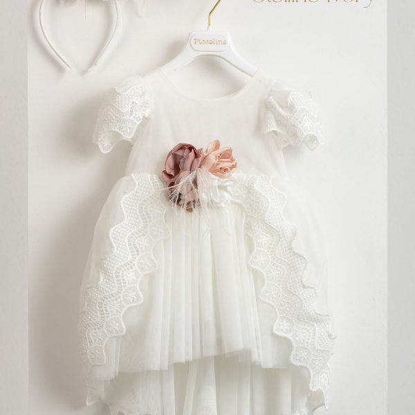 Christening dress Piccolino Steline Ivory