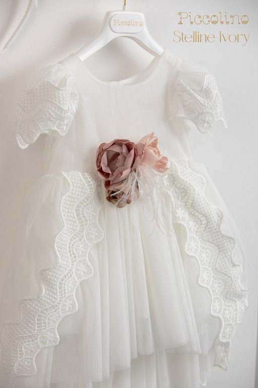 Christening dress Piccolino Steline Ivory
