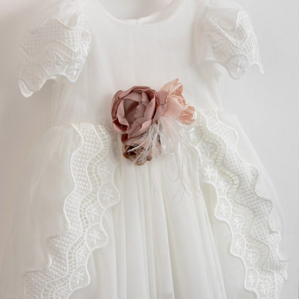 Christening dress Piccolino Steline Ivory