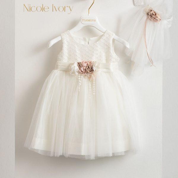 Piccolino Nicole Ivory baptism dress