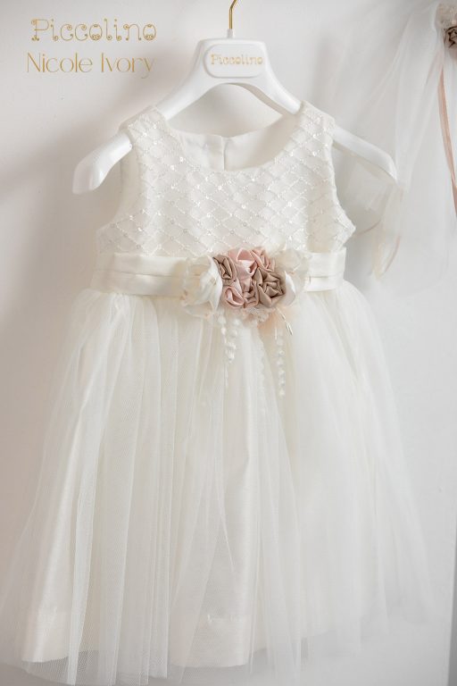 Piccolino Nicole Ivory baptism dress