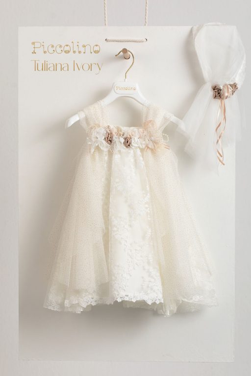 Christening dress Piccollino Tuliana Ivory.