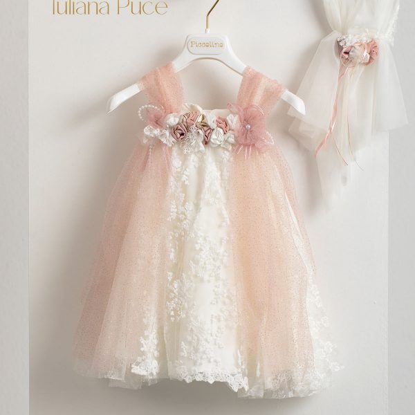 Christening dress Piccollino Tuliana Puce