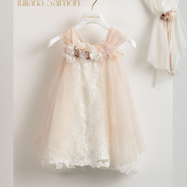 Christening dress Piccollino Tuliana Salmon