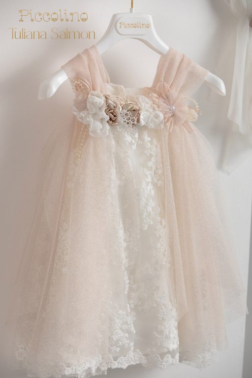 Christening dress Piccollino Tuliana Salmon