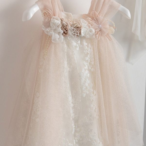 Christening dress Piccollino Tuliana Salmon