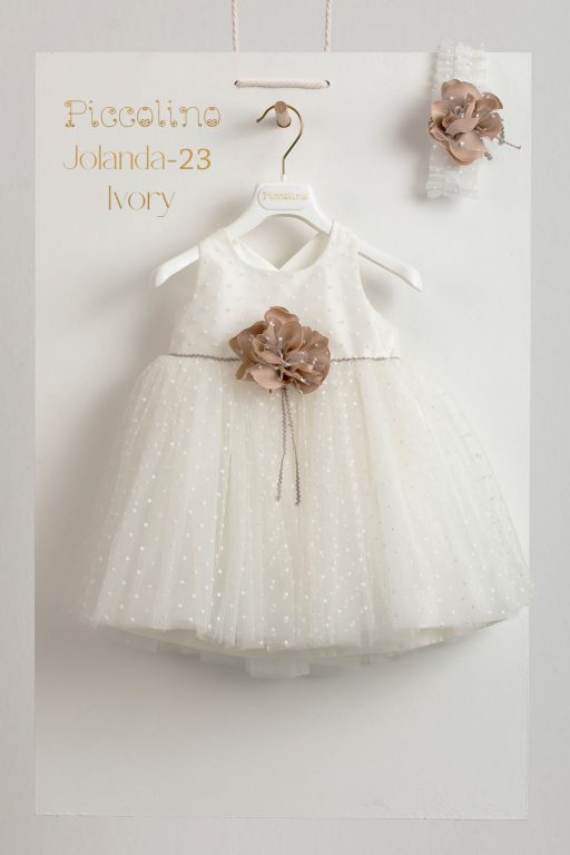 Piccolino Jolanda Ivory baptism dress