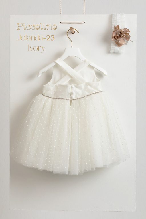 Piccolino Jolanda Ivory baptism dress