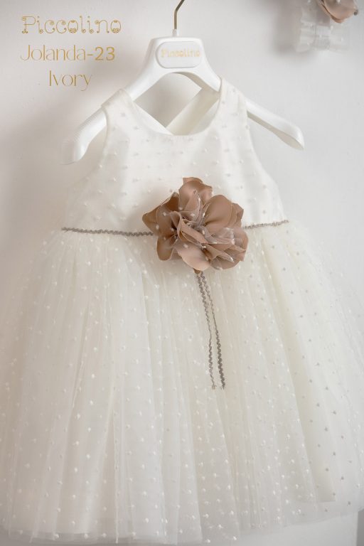 Piccolino Jolanda Ivory baptism dress