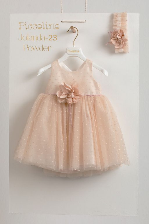 Piccolino Jolanda Powder baptism dress