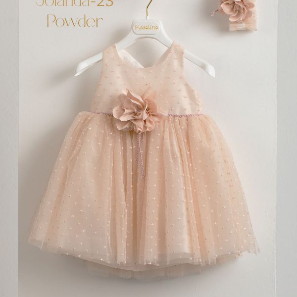 Piccolino Jolanda Powder baptism dress