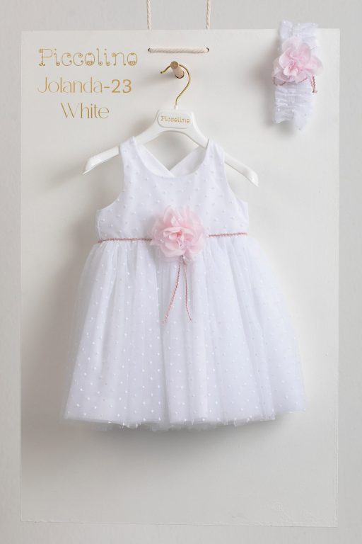 Christening dress Piccolino Jolanda white