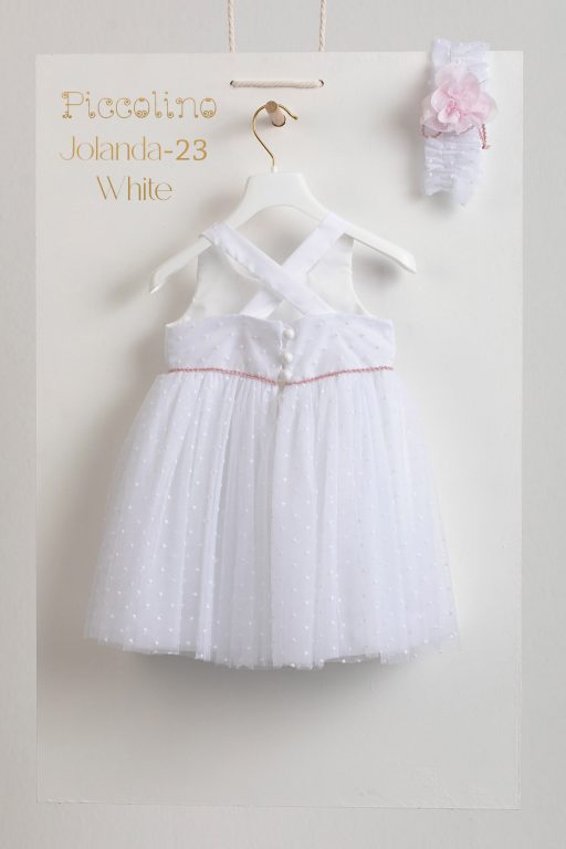 Christening dress Piccolino Jolanda white
