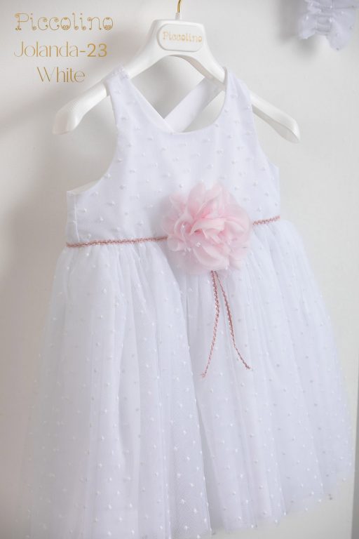 Christening dress Piccolino Jolanda white