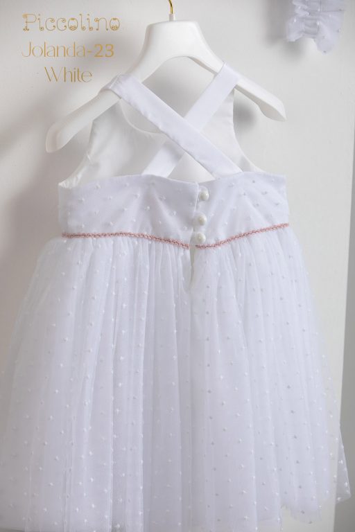 Christening dress Piccolino Jolanda white